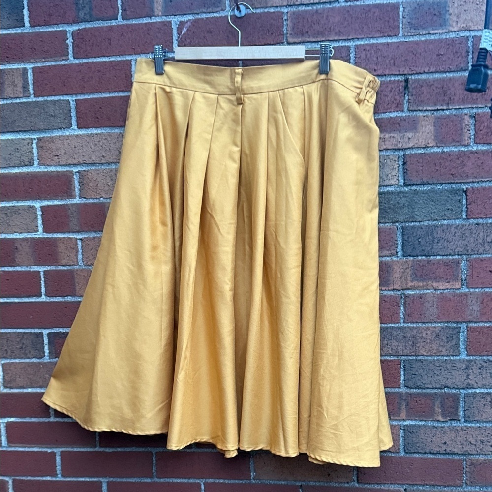 Penelope Mack Gold Midi Skirt